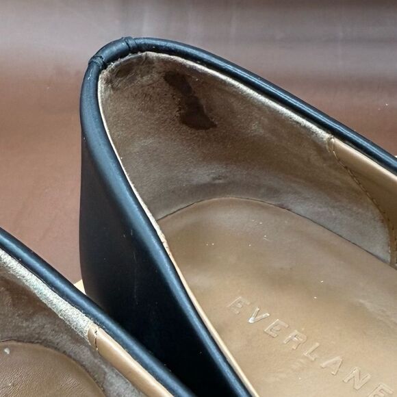 EVERLANE Flat Loafer Pointed Toe Italian Leather Shoes Black US Sz 6 - Picture 12 of 12